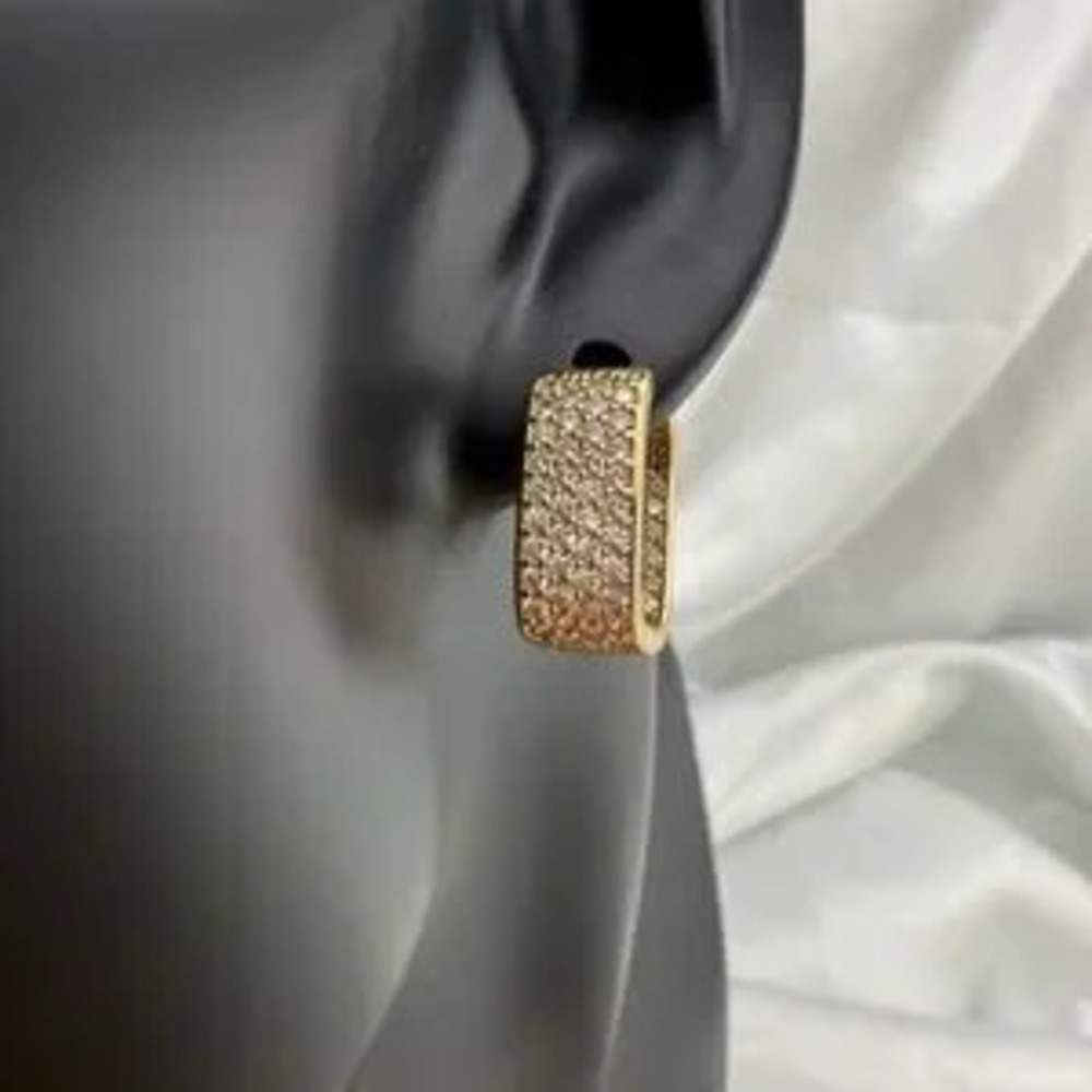 Luxury Wedding Crystals Gold Women's Earrings